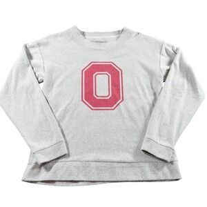 Ohio State Buckeyes Varsity Sweatshirt Logo Crew Neck Womens Large football